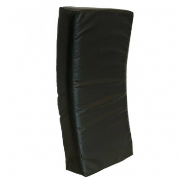 Sportief gebogen trap/stoot kussen 75x35x15 cm zwart